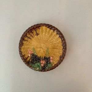 🍁🍂 Fall corn grapes leaves decorative plate 8”